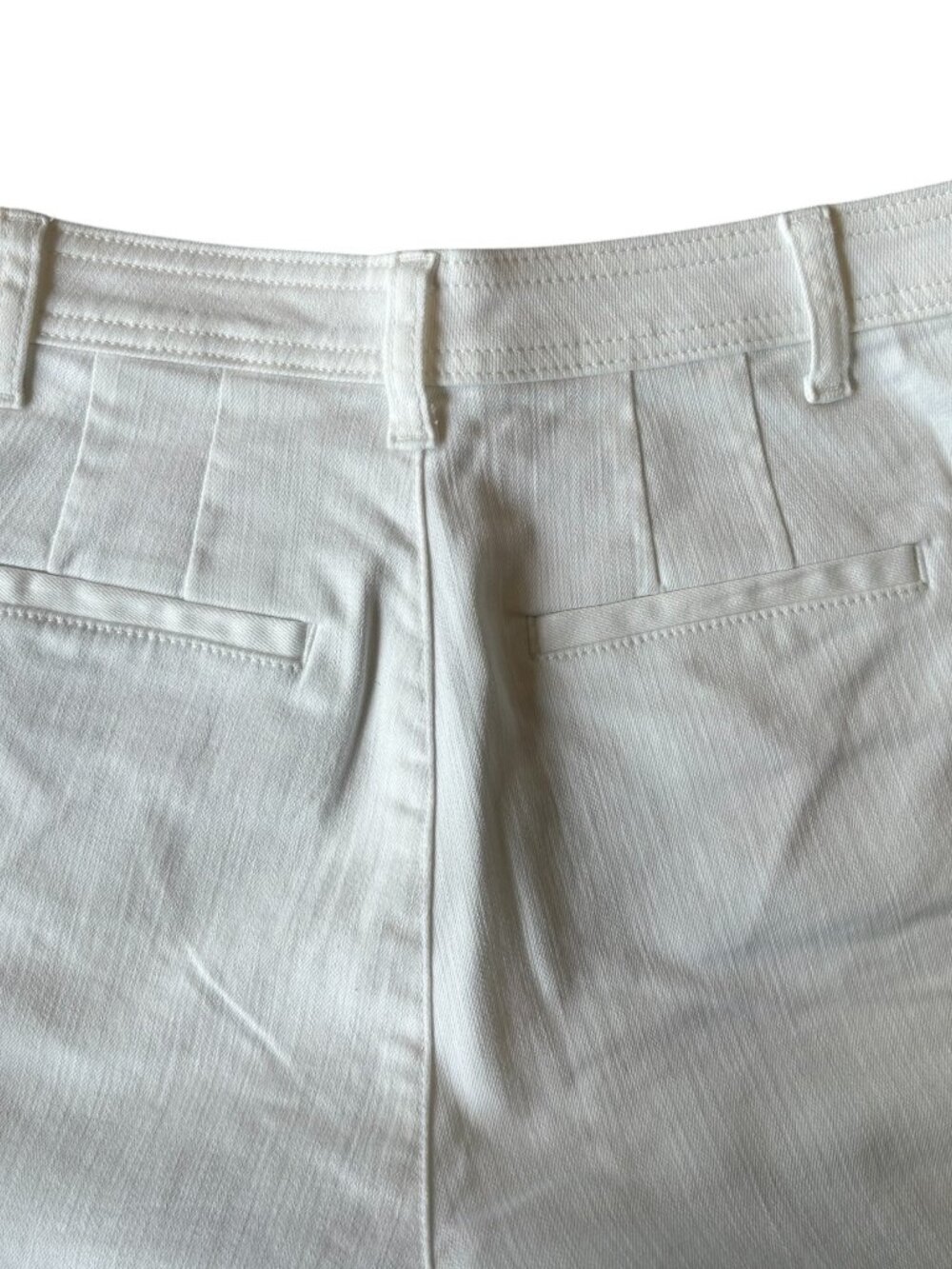 Talbots White Curvy High-Waist Wide-Leg Crop Jeans Womens Size 8 - Picture 8 of 12